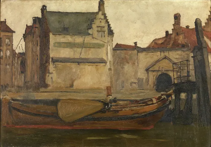 Framed Print : The Ferry House, c1880-1908. Creator: Pieter Verhaert