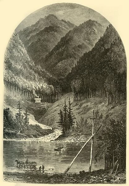 Ferry at Renovo, 1874. Creator: A. Measom