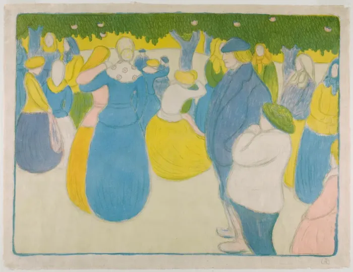 Framed Print : Festival in Bretagne, 1895-96. Creator: Jozsef Rippl-Ronai Framed Print : Festival in Bretagne, 1895-96. Creator: Jozsef Rippl-Ronai
