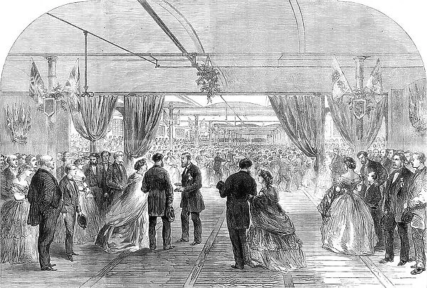 Festival at Hartford Mill, Oldham, given by Mr. Platt to 8000 of his workpeople, 1864. Creator: Unknown