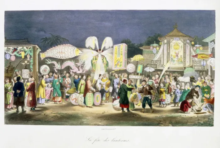 Framed Print : The Festival of the Lanterns, China, 1824-1827 Framed Print : The Festival of the Lanterns, China, 1824-1827