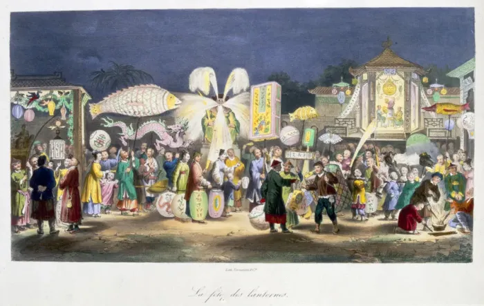 Framed Print : The Festival of the Lanterns, China, 1824-1827 Framed Print : The Festival of the Lanterns, China, 1824-1827