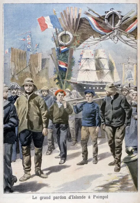 Framed Print : Festival, Paimpol, France, 1898. Artist: F Meaulle Framed Print : Festival, Paimpol, France, 1898. Artist: F Meaulle