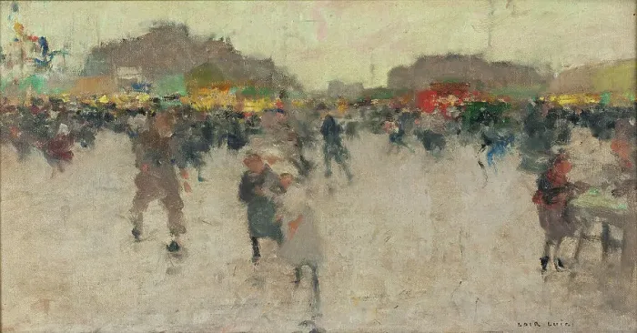 Framed Print : Festival at Place du Trone, Paris, c1890. Creator: Luigi Loir Framed Print : Festival at Place du Trone, Paris, c1890. Creator: Luigi Loir
