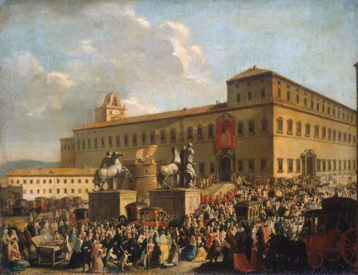 Framed Print : Festival Before the Quirinal Palace, 1767 Framed Print : Festival Before the Quirinal Palace, 1767
