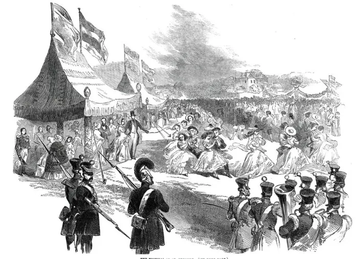 Framed Print : The Festival of St Gregory, 1845. Creator: Unknown Framed Print : The Festival of St Gregory, 1845. Creator: Unknown