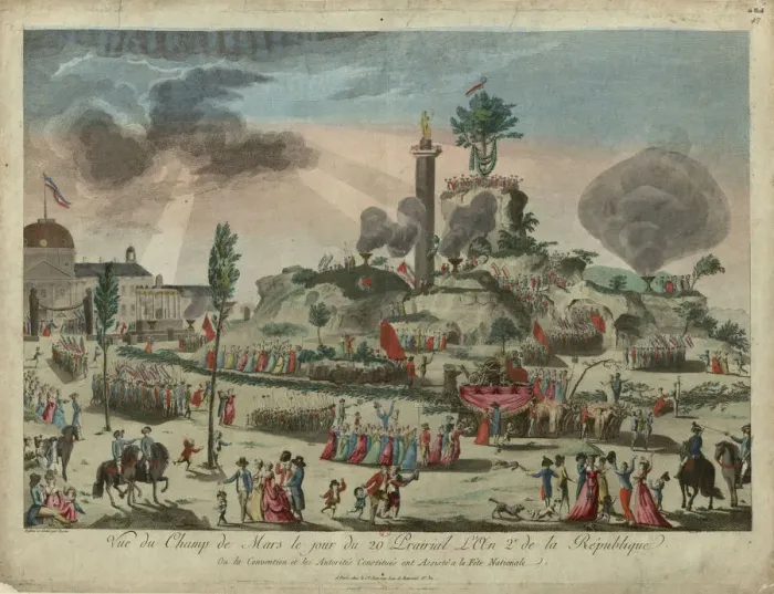 Framed Print : The Festival of the Supreme Being at the Field of Mars, 8 June 1794, 1794. Creator: Texier, G Framed Print : The Festival of the Supreme Being at the Field of Mars, 8 June 1794, 1794. Creator: Texier, G