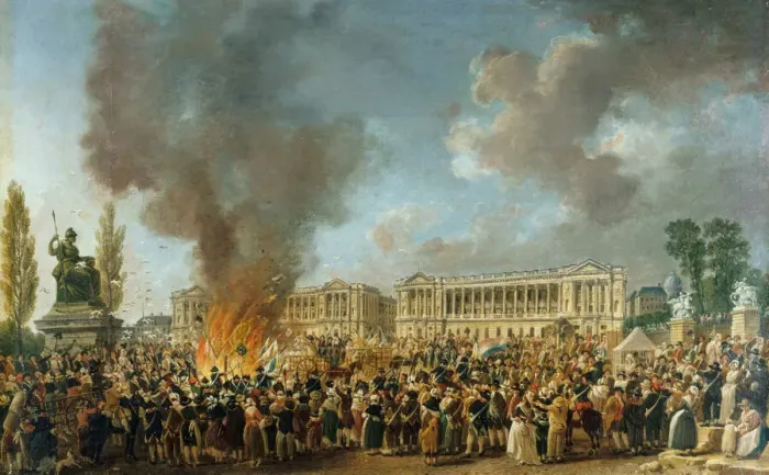 Framed Print : The Festival of Unity and Indivisibility on August 10, 1793, 1793 Framed Print : The Festival of Unity and Indivisibility on August 10, 1793, 1793