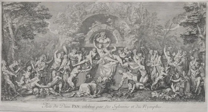 Framed Print : The Four Festivals: Festival of the God Pan. Creator: Claude Gillot (French, 1673-1722) Framed Print : The Four Festivals: Festival of the God Pan. Creator: Claude Gillot (French, 1673-1722)