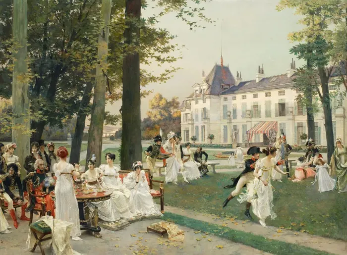 Framed Print : Festive Reception at Chateau de Malmaison, 1802, ca 1894 Framed Print : Festive Reception at Chateau de Malmaison, 1802, ca 1894