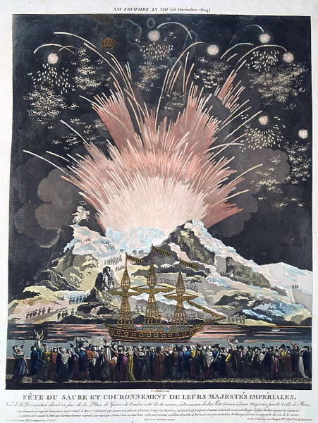 The Festivities of the Coronation, Paris, 2nd December 1804, 19th century