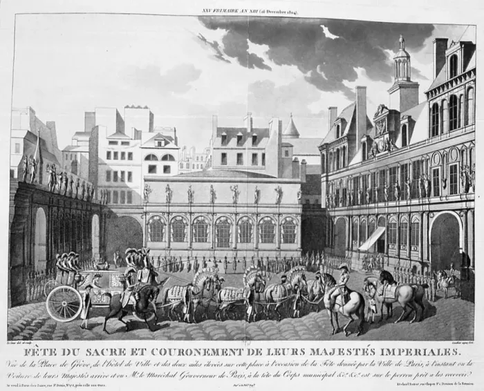 Framed Print : The Festivities of the Coronation, Paris, 2nd December 1804, 19th century Framed Print : The Festivities of the Coronation, Paris, 2nd December 1804, 19th century