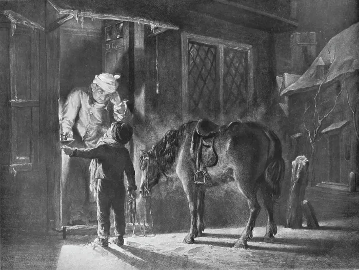Framed Print : Fetching the Doctor, 1845, (1912). Artist: William Collins Framed Print : Fetching the Doctor, 1845, (1912). Artist: William Collins