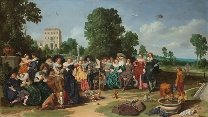Framed Print : The Fête champêtre, 1627. Creator: Dirck Hals Framed Print : The Fête champêtre, 1627. Creator: Dirck Hals