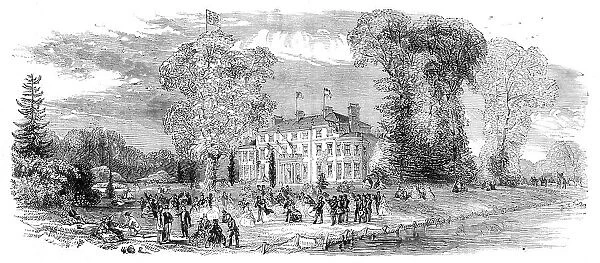 Fete at Denham Court, near Uxbridge, 1860. (now HQ of Women's Institute?) Creator: Unknown