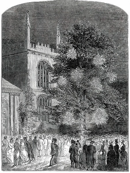 The Fete in Exeter College Gardens, 1850. Creator: Unknown