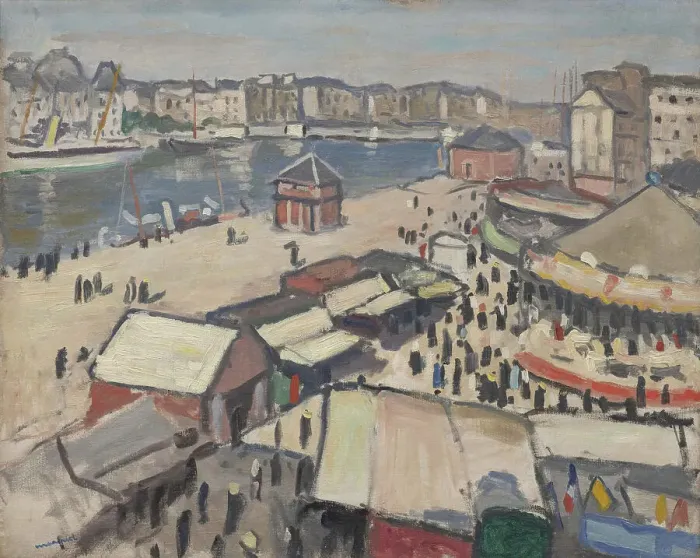 Framed Print : Fête foraine au Havre, 1906. Creator: Marquet, Pierre-Albert (1875-1947) Framed Print : Fête foraine au Havre, 1906. Creator: Marquet, Pierre-Albert (1875-1947)