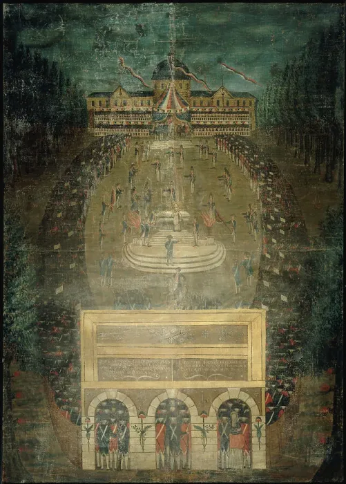 Framed Print : Fete de la Federation (Festival of the Federation), c1791. Creator: Dubois Framed Print : Fete de la Federation (Festival of the Federation), c1791. Creator: Dubois