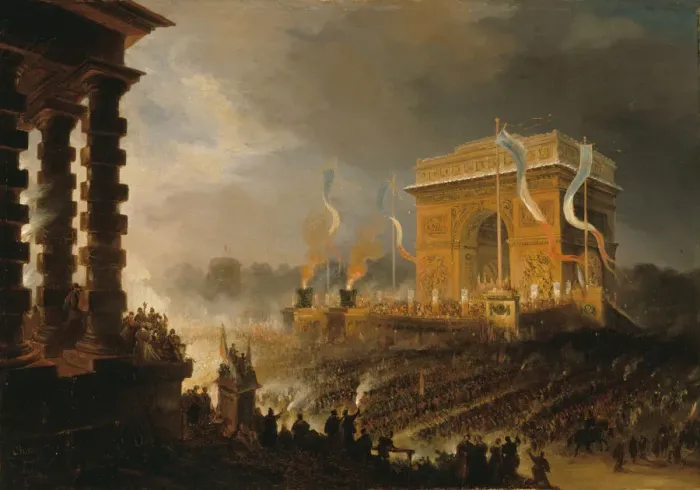 Framed Print : Fete de la Fraterniteal arc de triomphe de l Etoile Framed Print : Fete de la Fraterniteal arc de triomphe de l Etoile