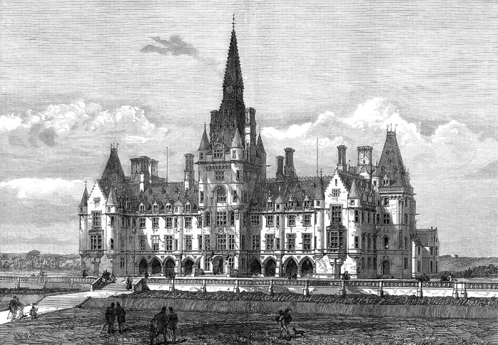Framed Print : Fettes College, Edinburgh, 1874. Creator: J. Paterson Framed Print : Fettes College, Edinburgh, 1874. Creator: J. Paterson