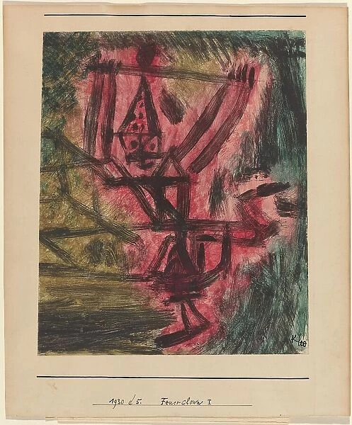 Feuer Clown I (Fire Clown), 1921. Creator: Paul Klee