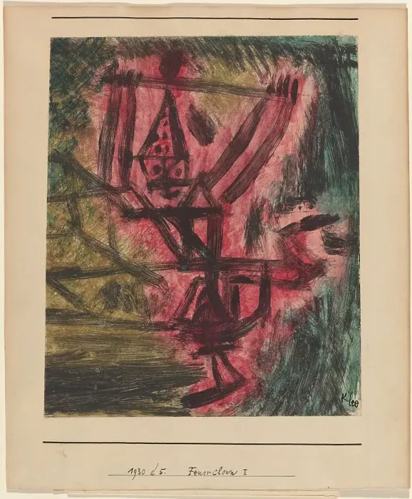 Framed Print : Feuer Clown I (Fire Clown), 1921. Creator: Paul Klee Framed Print : Feuer Clown I (Fire Clown), 1921. Creator: Paul Klee