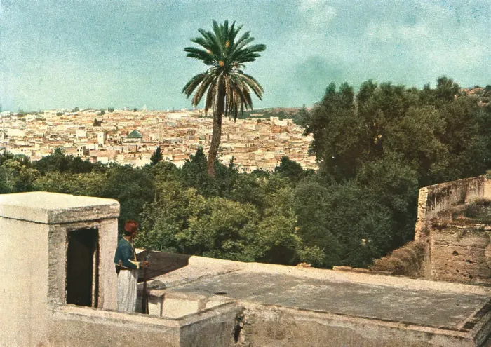 Framed Print : Fez; Afrique du nord, 1914. Creator: Jules Gervais-Courtellemont Framed Print : Fez; Afrique du nord, 1914. Creator: Jules Gervais-Courtellemont