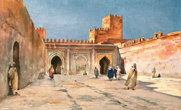 Framed Print : Fez. Les portes du Mechoir; Afrique du nord, 1912 (1914). Creator: Unknown Framed Print : Fez. Les portes du Mechoir; Afrique du nord, 1912 (1914). Creator: Unknown