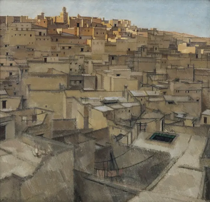 Framed Print : Fez, Seven O'clock, about 1924. Creator: Bernard Boutet de Monvel Framed Print : Fez, Seven O'clock, about 1924. Creator: Bernard Boutet de Monvel