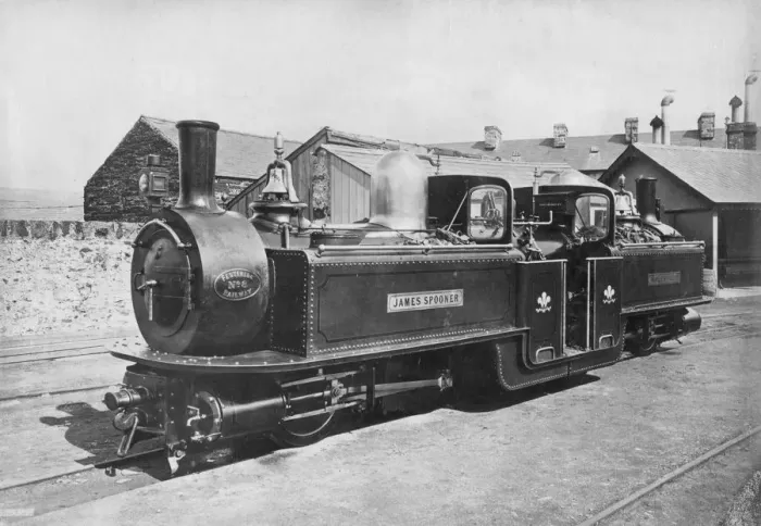 Framed Print : Ffestiniog Railway steam Locomotive No 8 James Spooner, 1872 Framed Print : Ffestiniog Railway steam Locomotive No 8 James Spooner, 1872