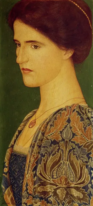 Framed Print : Fiammetta (Portrait of Georgie Gaskin), 1898. Creator: Arthur Joseph Gaskin Framed Print : Fiammetta (Portrait of Georgie Gaskin), 1898. Creator: Arthur Joseph Gaskin