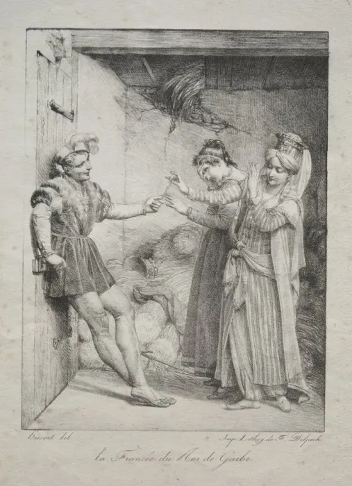 Framed Print : The Fiancee of the King of Garbe, 1800. Creator: Louis Hersent (French, 1777-1860) Framed Print : The Fiancee of the King of Garbe, 1800. Creator: Louis Hersent (French, 1777-1860)