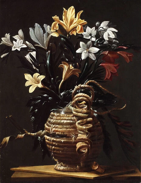 Fiasca con fiori, c. 1615-1620. Creator: Maestro della fiasca di Forli (active c