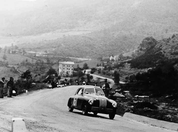 Framed Print : Fiat 1100S Berlinetta competing in the Mille Miglia, Italy, 1947 Framed Print : Fiat 1100S Berlinetta competing in the Mille Miglia, Italy, 1947