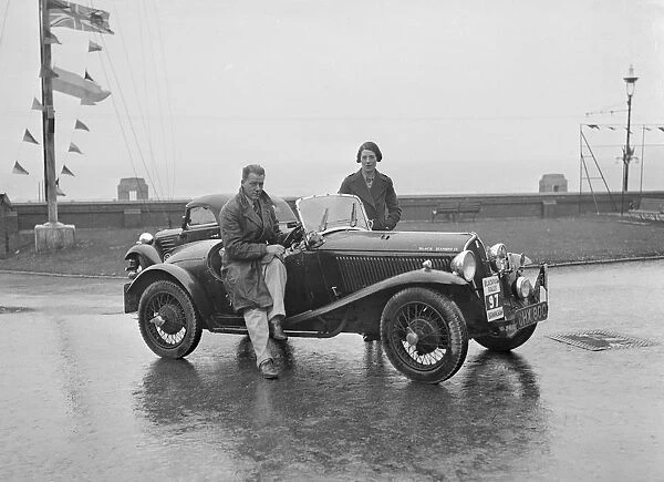 Fiat Balilla 508S of SGE Tett of the Black Diamond III team at the Blackpool Rally, 1936