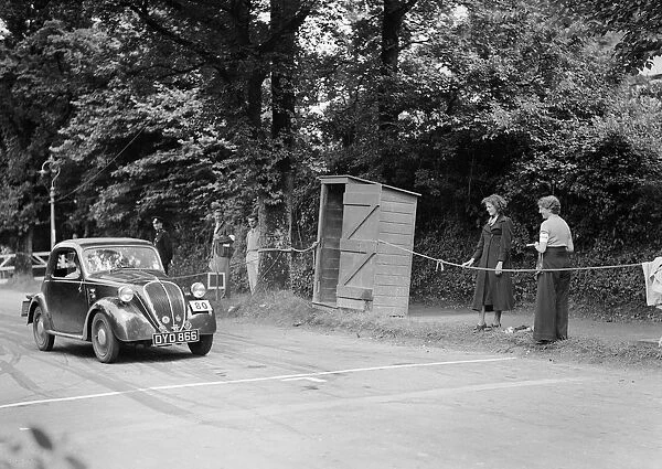 Fiat of HW Johnson, winner of a silver award at the MCC Torquay Rally, July 1937