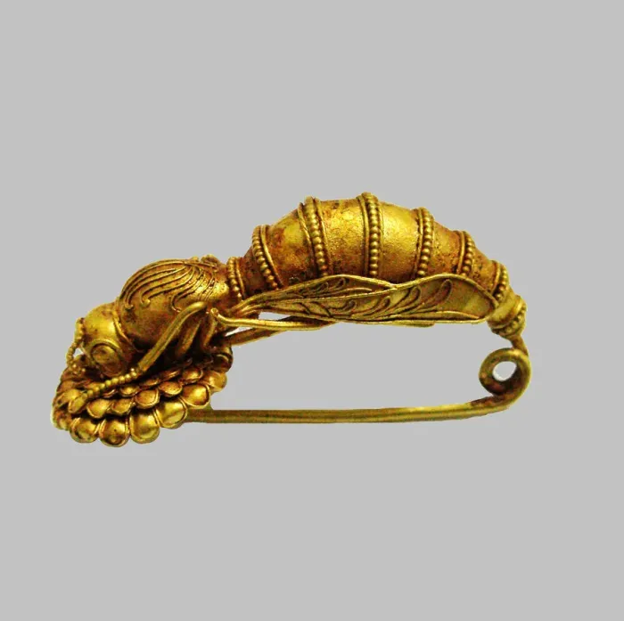 Framed Print : Fibula, 4th century BC. Artist: Ancient jewelry Framed Print : Fibula, 4th century BC. Artist: Ancient jewelry