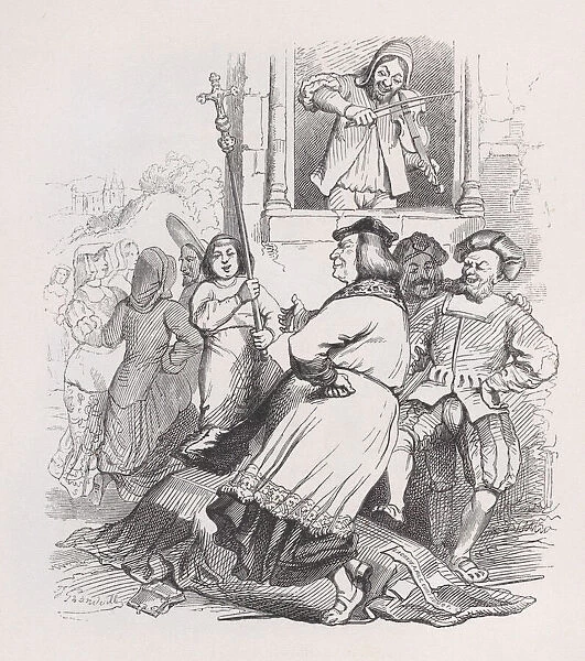 The Fiddler of Meudon from The Complete Works of Beranger, 1836