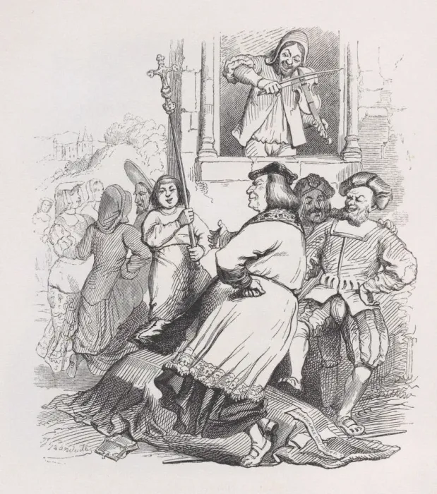 Framed Print : The Fiddler of Meudon from The Complete Works of Beranger, 1836 Framed Print : The Fiddler of Meudon from The Complete Works of Beranger, 1836