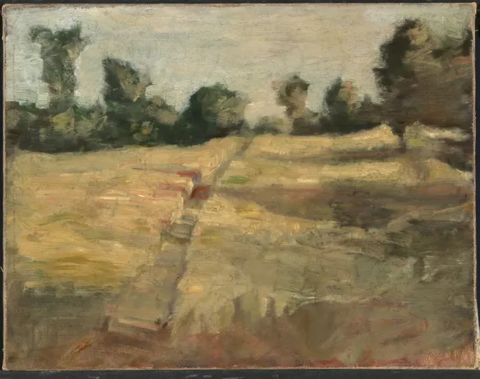 Framed Print : The Field, ca. 1892. Creator: Alice Pike Barney Framed Print : The Field, ca. 1892. Creator: Alice Pike Barney