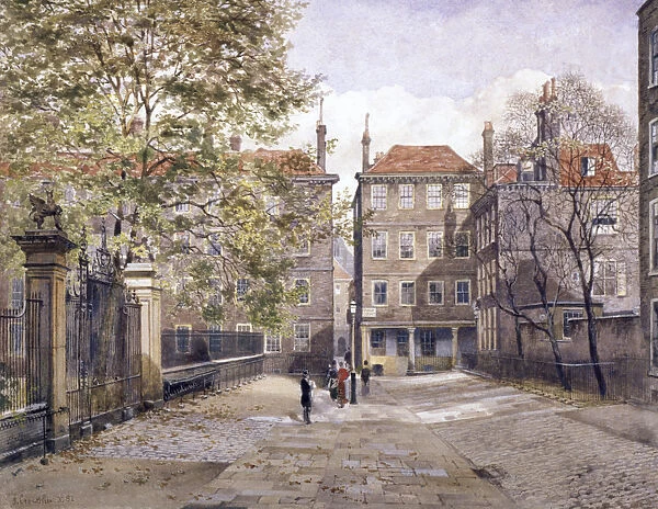 Field Court, Grays Inn, London, 1881. Artist: John Crowther