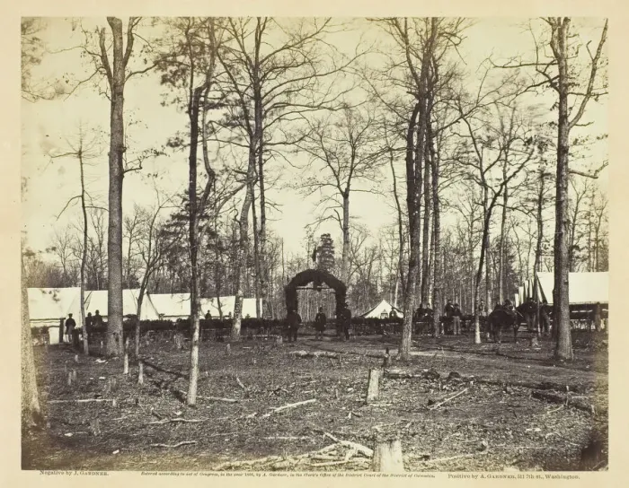 Framed Print : Field Hospital, Second Army Corps, Brandy Station, February 1864. Creator: James Gardner Framed Print : Field Hospital, Second Army Corps, Brandy Station, February 1864. Creator: James Gardner