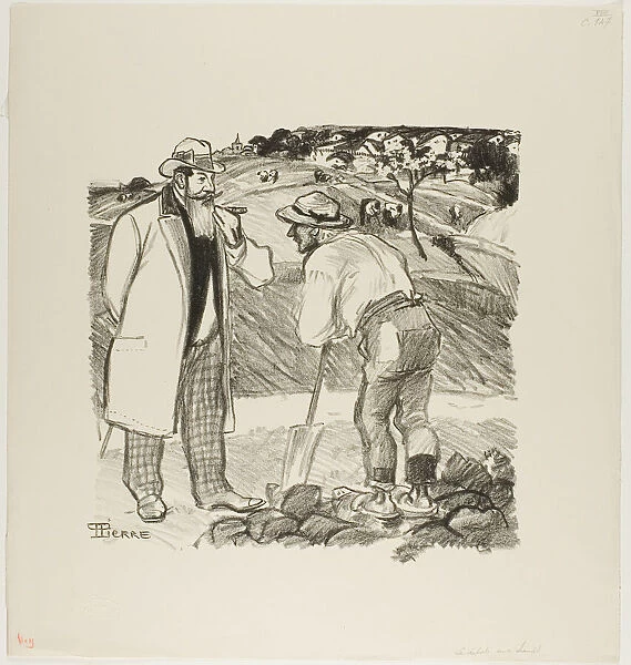 The Field Inspector, April 1894. Creator: Theophile Alexandre Steinlen