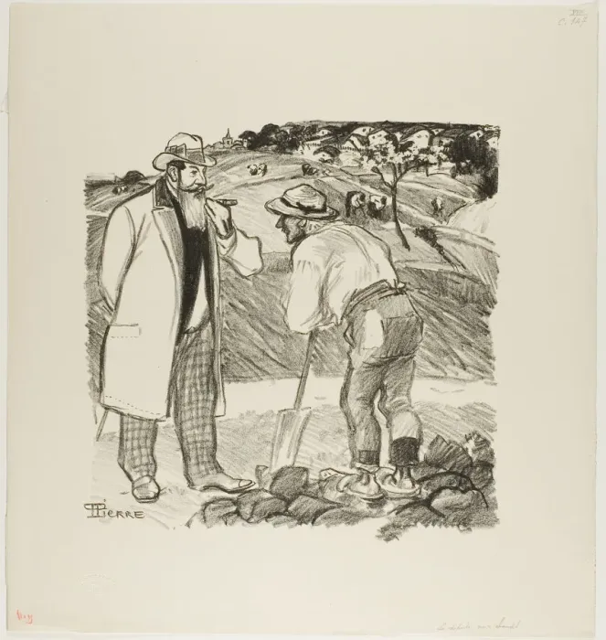 Framed Print : The Field Inspector, April 1894. Creator: Theophile Alexandre Steinlen Framed Print : The Field Inspector, April 1894. Creator: Theophile Alexandre Steinlen