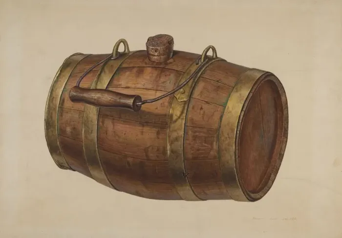 Framed Print : Field Keg, c. 1939. Creator: Edward L Loper Framed Print : Field Keg, c. 1939. Creator: Edward L Loper