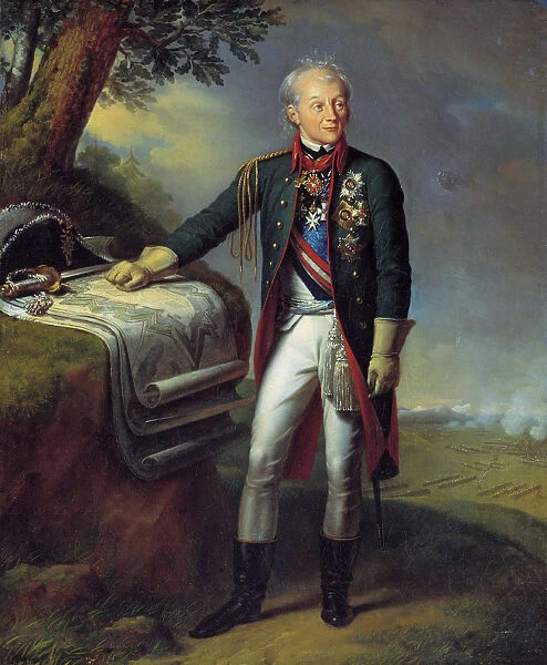 Field Marshal Generalissimo Prince Alexander Suvorov, Russian soldier, (1815). Artist: Charles Auguste Guillaume Steuben