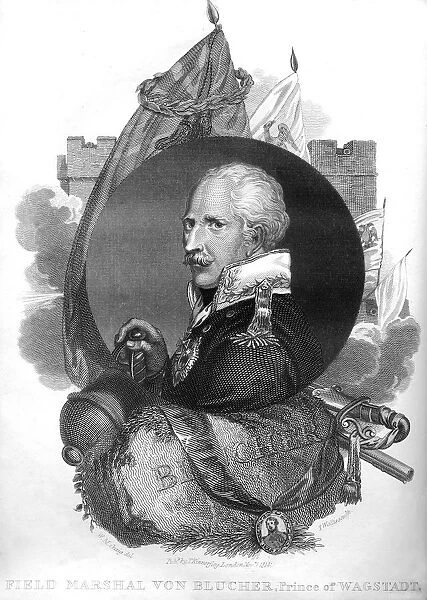 Field Marshal von Blucher, Prince of Wagstadt, 1816.Artist: T Wallis