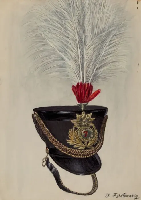 Framed Print : Field Officers Hat, c. 1936. Creator: Aaron Fastovsky Framed Print : Field Officers Hat, c. 1936. Creator: Aaron Fastovsky