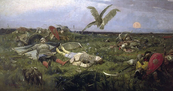 The field of Prince Igor battle with the Kipchaks, 1880
