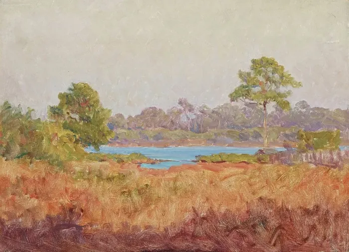 Framed Print : Field Study, Florida, date unknown, c1870-1920. Creator: John Ottis Adams Framed Print : Field Study, Florida, date unknown, c1870-1920. Creator: John Ottis Adams
